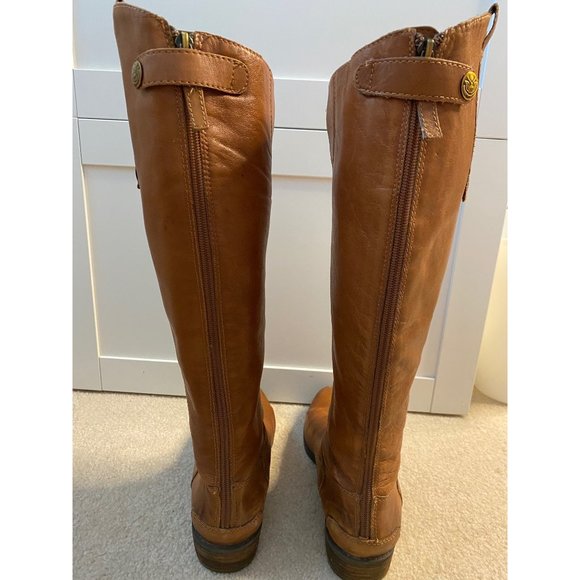 Sam Edelman Penny Riding Leather Boots 9.5 Tan - Picture 4 of 16